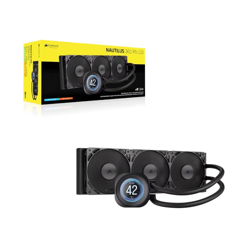 Corsair NAUTILUS 360 LCDLiquid CPU Cooler - Black - Image 2