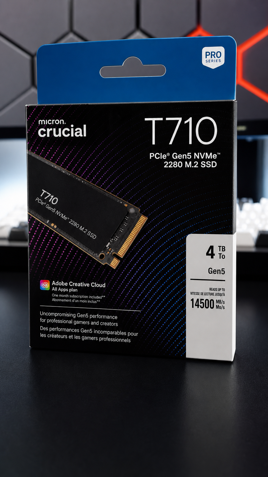 Crucial T710 4TB PCIe Gen5 NVMe 2280 M.2 SSD - Image 2