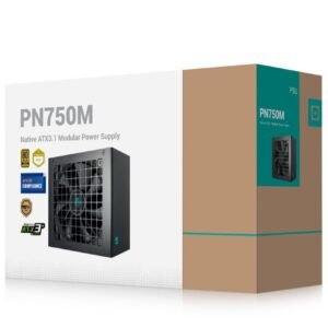 Deepcool GamerStorm PN750M 750 Watt Fully Modular ATX 3.1 I 80 Plus Gold Power Supply - Black