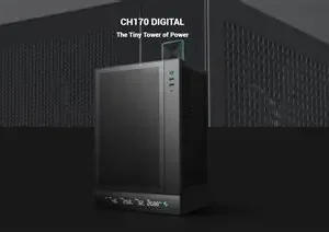 DEEPCOOL CH170 Digital M-ITX Mini Tower Cabinet ( Black )
