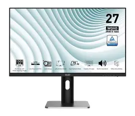 MSI PRO MP273QP E2 27" 2K WQHD IPS Panel 100Hz / 1ms Professional Monitor