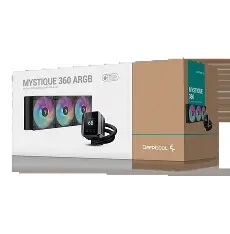 Deepcool Mystique 360 ARGB 360mm AIO Liquid Cooler With 2.8" TFT LCD Screen (Black )