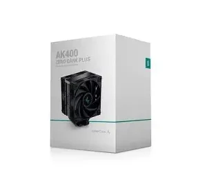 Deepcool AK400 Zero Dark Plus CPU Air Cooler Fan with Heat Sinks & Pipes Cabinet Cooler (Black)