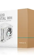 Deepcool AK620 Digital Fan with Heat Sinks & Pipes Processor Cooler (White)