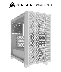 CORSAIR 3000D TG AIRFLOW Mid-Tower PC Case - White