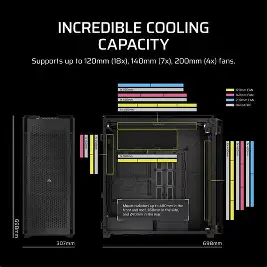 CORSAIR 9000D RGB Airflow Super-Tower PC Case