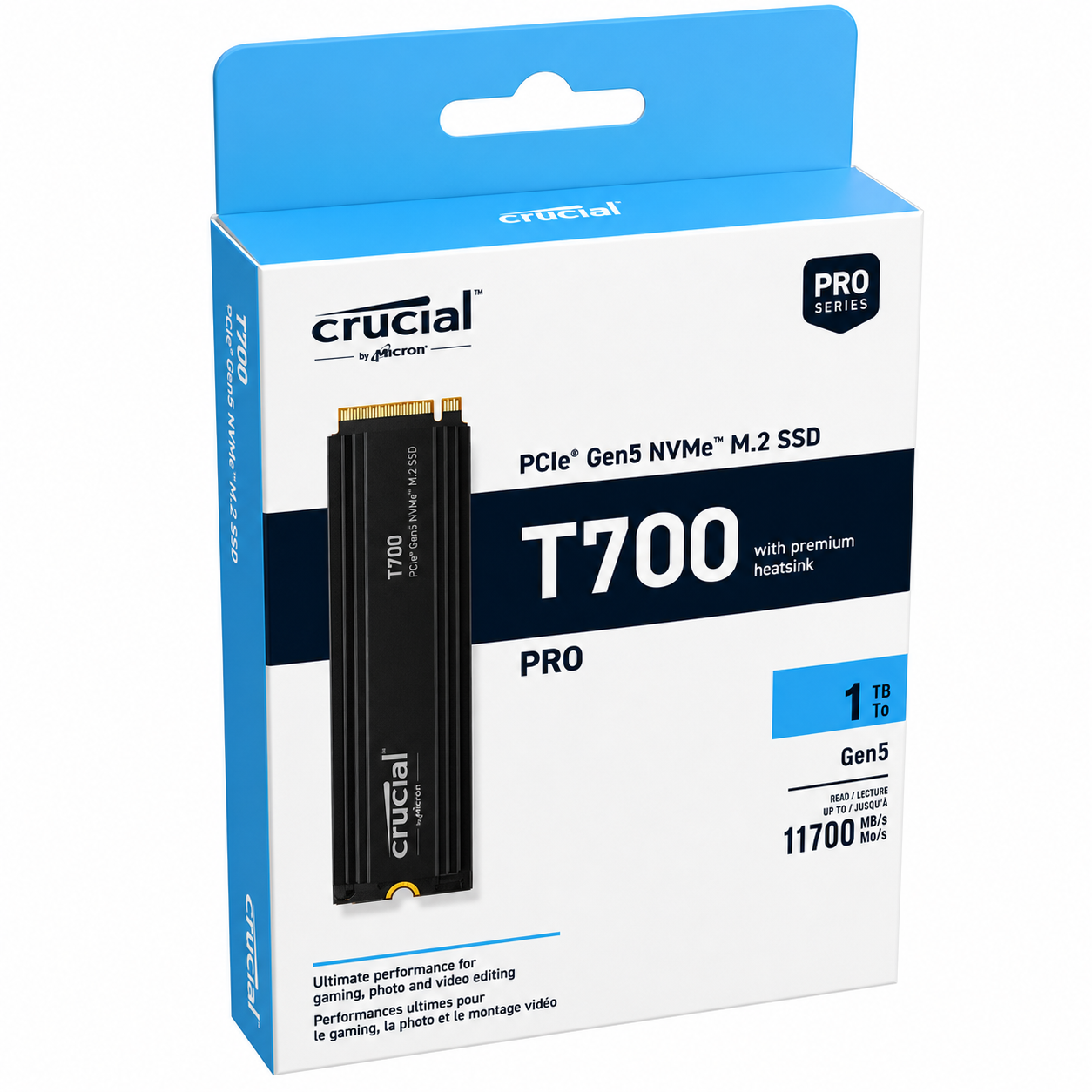 Crucial T700 1TB Gen5 NVMe M.2 SSD - Image 2