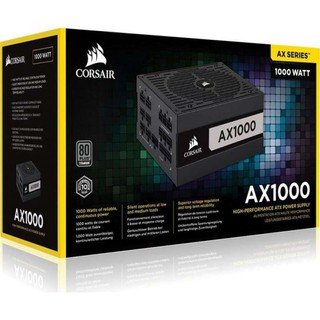 Corsair AX1000 1000 Watt 80 PLUS(R) Titanium Certified Fully Modular ATX Power Supply
