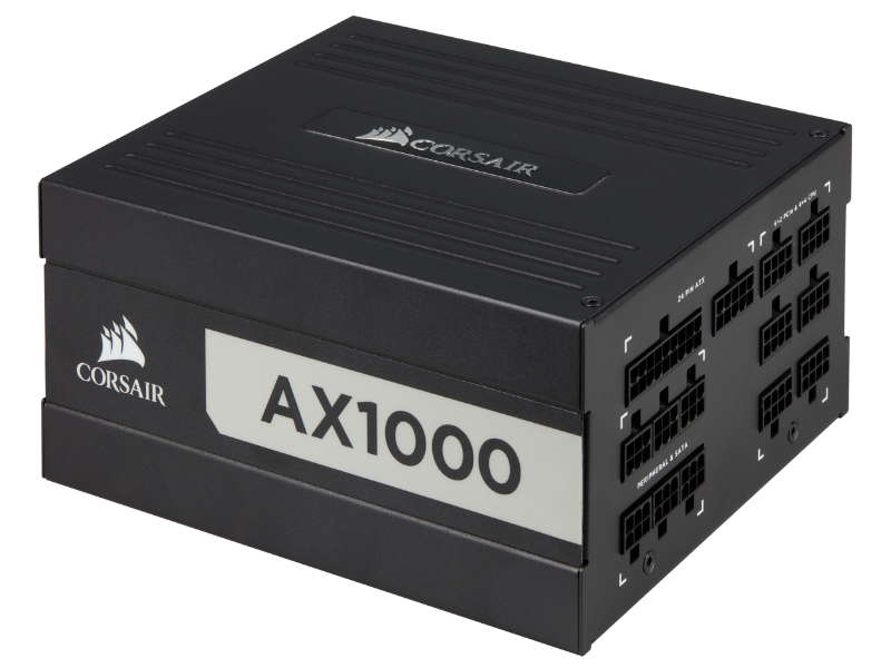 Corsair AX1000 1000 Watt 80 PLUS(R) Titanium Certified Fully Modular ATX Power Supply - Image 2