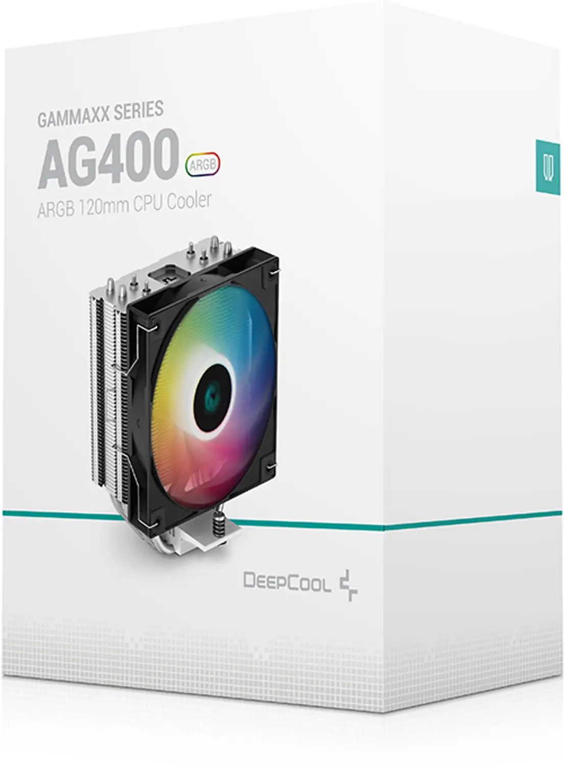 Deepcool Gammaxx AG400 Addressable RGB 120mm CPU Air Cooler Black - Image 2