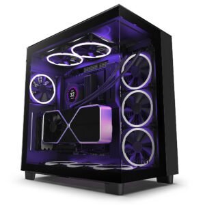 NZXT H9 Elite Premium Dual-Chamber ATX Mid-Tower Gaming Cabinet - Black