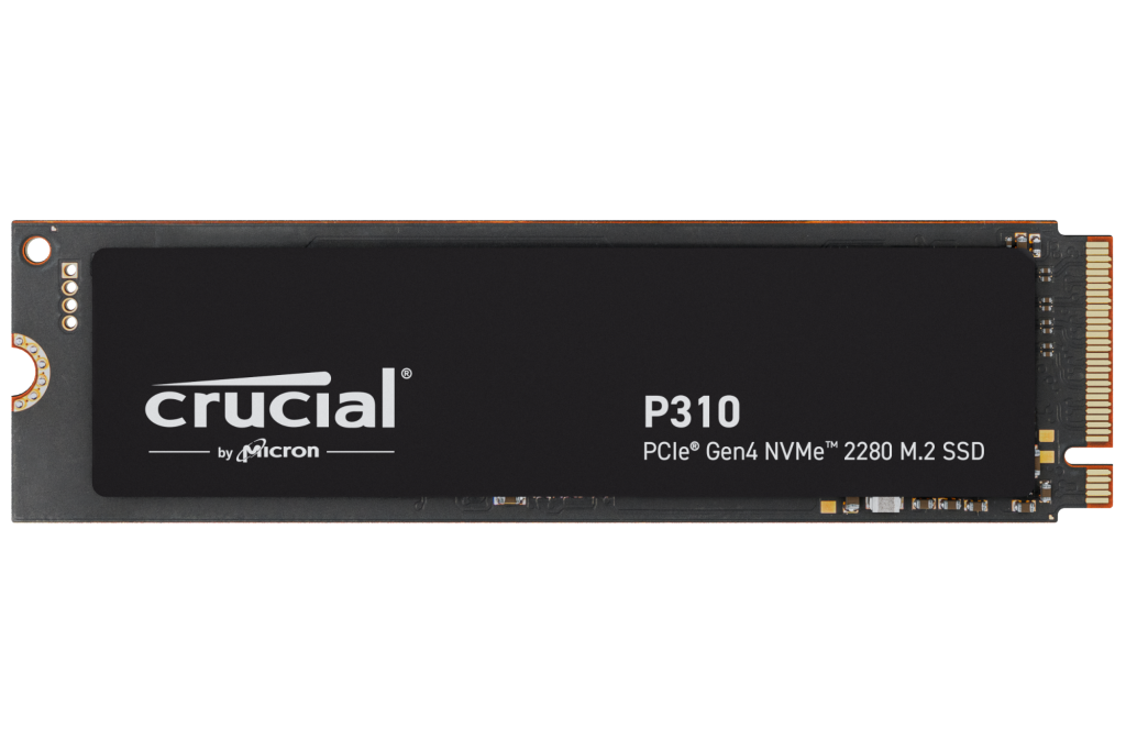Crucial P310 2TB PCIe Gen4 NVMe 2280 M.2 SSD with heatsink