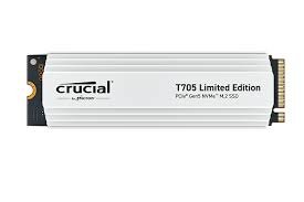 Crucial T705 PCIe 5.0 NVMe M.2 SSD with limited edition white heatsink