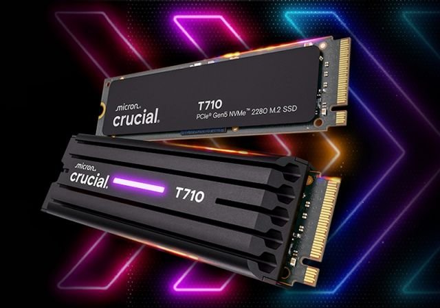 Crucial T710 2TB PCIe Gen5 NVMe(R) 2280 M.2 SSD - Image 2