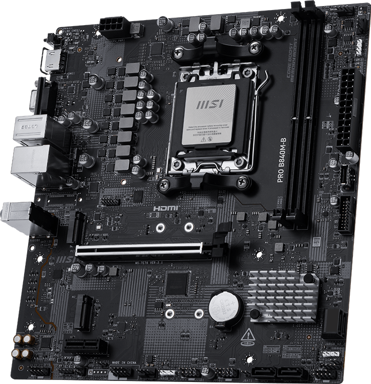 MSI PRO B840M-B Motherboard - Image 2