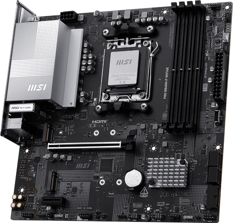 MSI PRO B840M-P WIFI6E Motherboard - Image 2