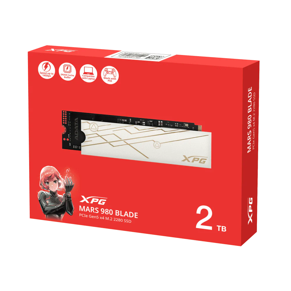 Adata XPG Mars 980 Blade 2TB NVMe Gen5 SSD