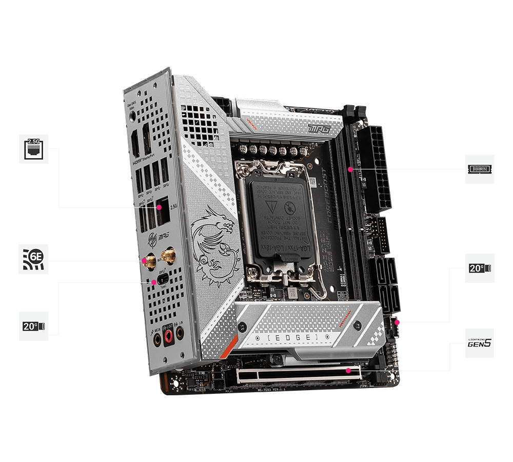 MSI MPG Z790I EDGE WIFI Motherboard - Image 2