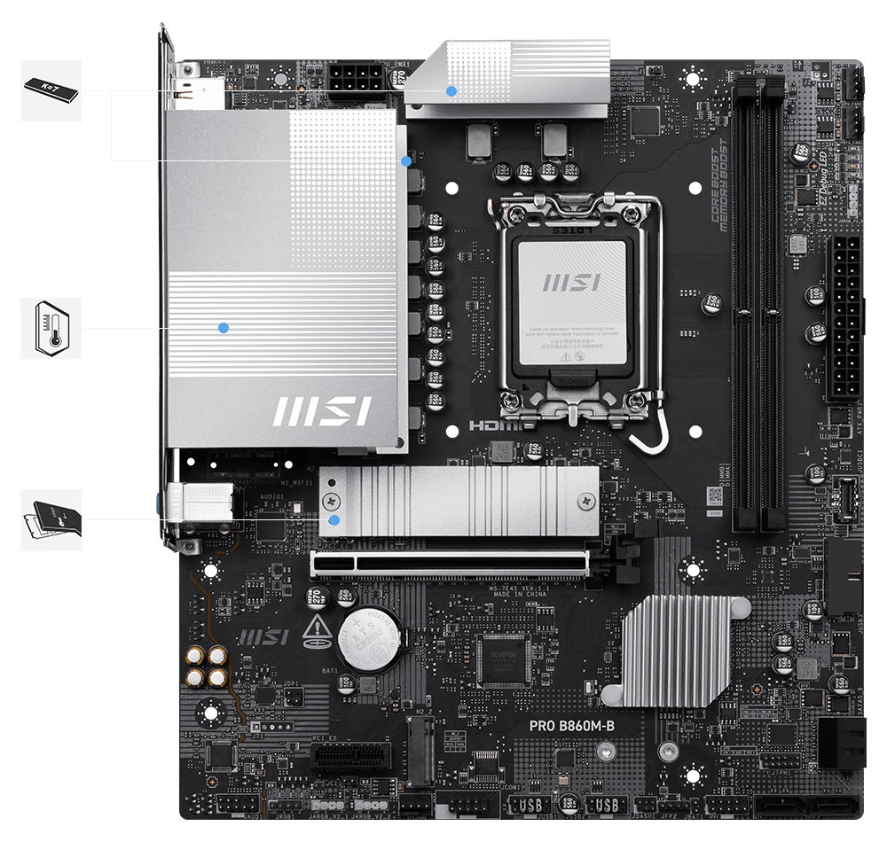 MSI PRO B860M-B Motherboard - Image 2