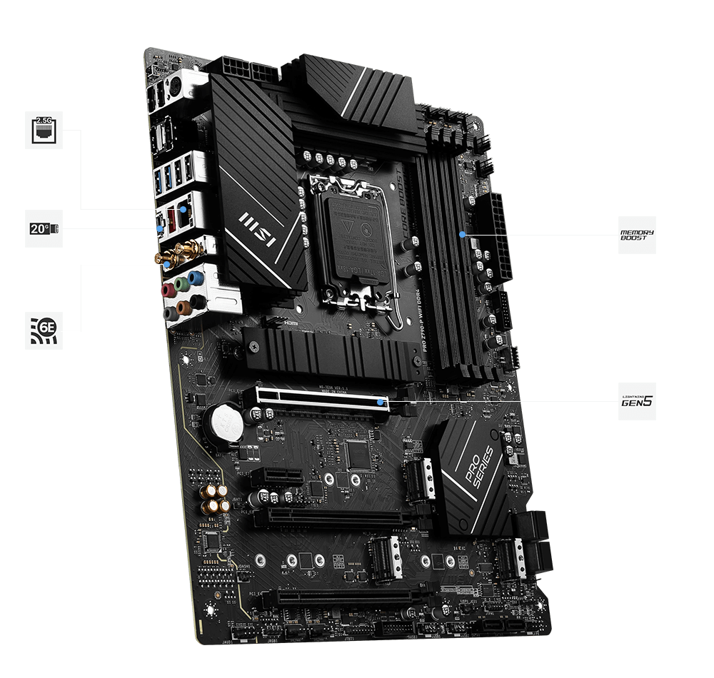 MSI PRO Z790-P WIFI DDR4 Motherboard - Image 4