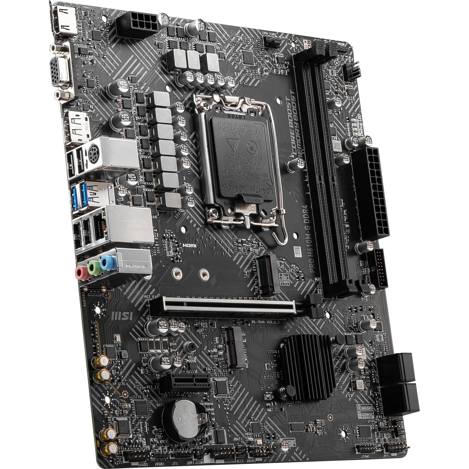 MSI PRO H610M-S WIFI DDR4 Motherboard - Image 3