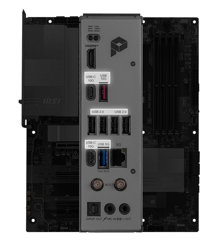 MSI PRO B850-P WIFI Motherboard - Image 3