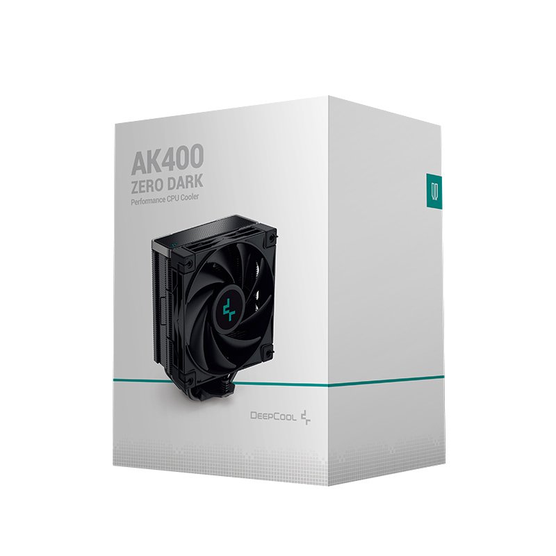 Deepcool AK400 Zero Dark Plus CPU Air Cooler Fan with Heat Sinks & Pipes Cabinet Cooler (Black) - Image 3