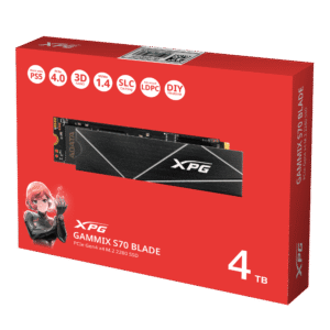 XPG ADATA GAMMIX S70 Blade M.2 NVME 4TB PCIe Gen4 2280 Internal Gaming SSD