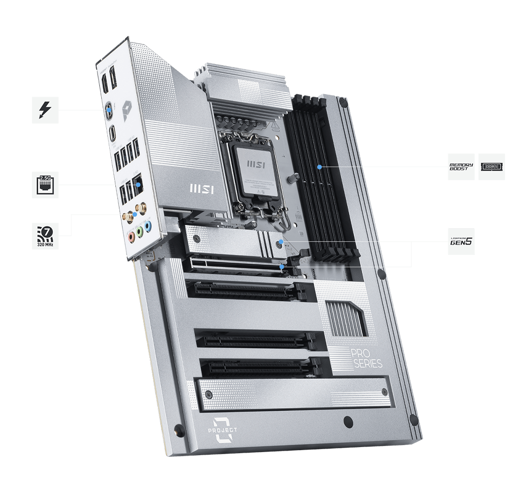 MSI PRO Z890-S WIFI PZ Motherboard - Image 2