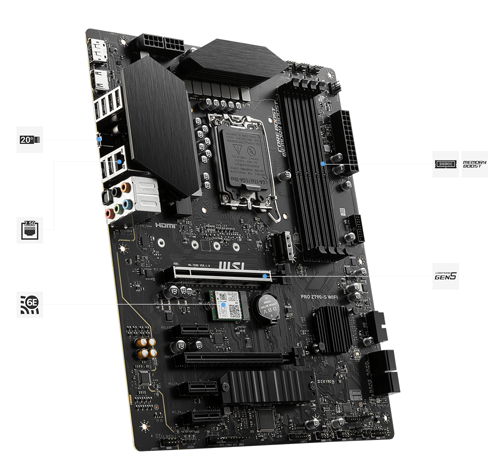 MSI PRO Z890-S WIFI Motherboard - Image 3