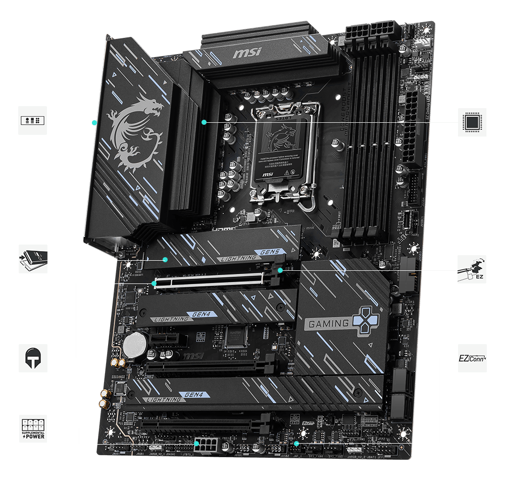 MSI Z890 GAMING PLUS WIFI Motherboard - Image 2