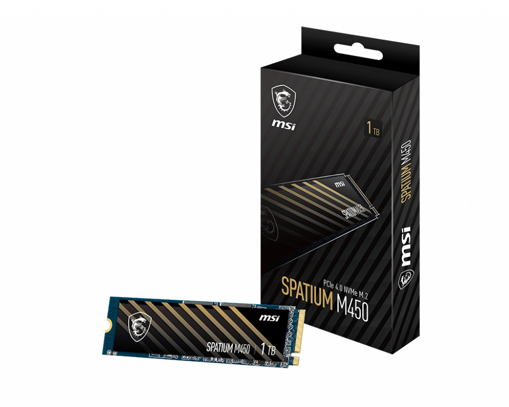 MSI SPATIUM M450 PCIe 4.0 NVMe M.2 1TB Internal Gaming SSD
